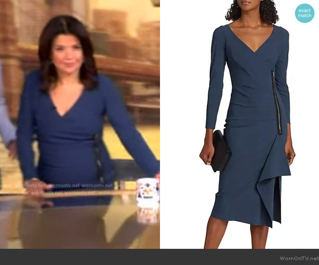 Chiara Boni La Petite Clementina Zip Dress worn by Ana Navarro on The View