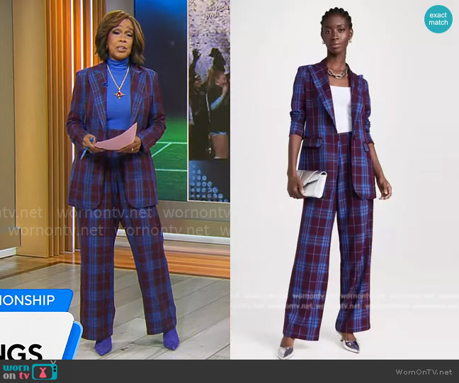 Chloe Kristyn Taylor Blazer worn by Gayle King on CBS Mornings