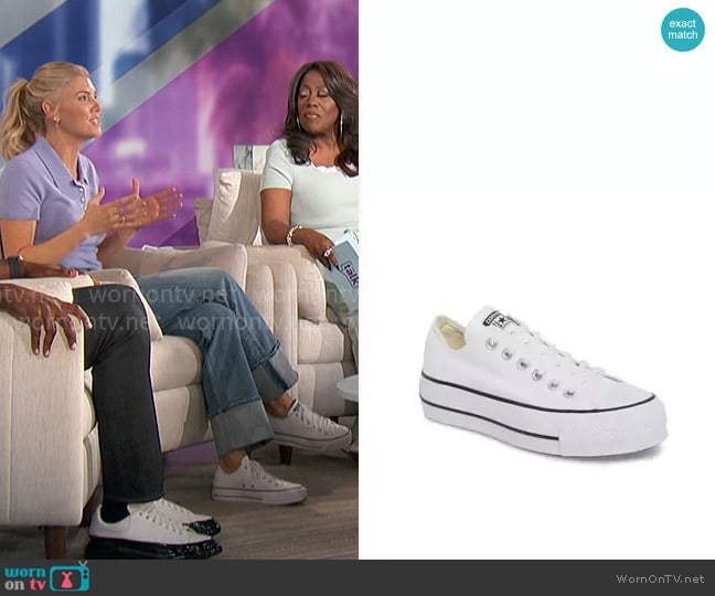 Converse Chuck Taylor® All Star® Platform Sneaker worn by Amanda Kloots on The Talk