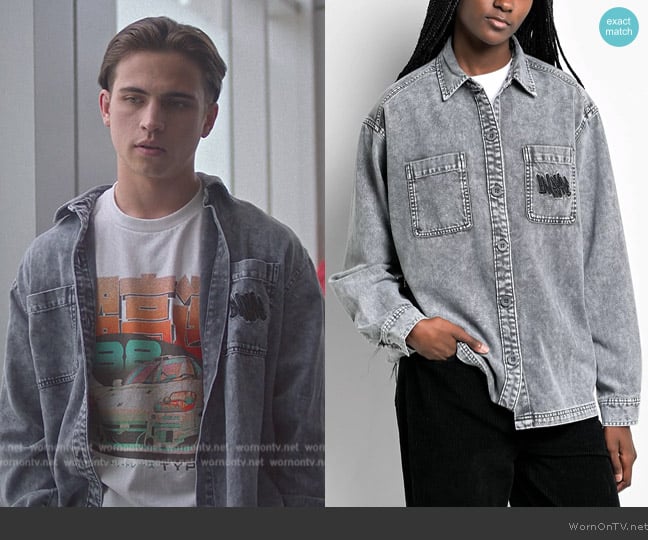 Empyre The Akrin Long Sleeve Button Up Shirt worn by Robby Keene (Tanner Buchanan) on Cobra Kai