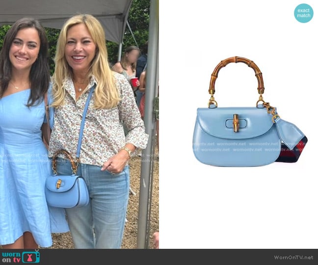 Gucci Bamboo 1947 Small Top Handle Bag worn by Sutton Stracke on The Real Housewives of Beverly Hills