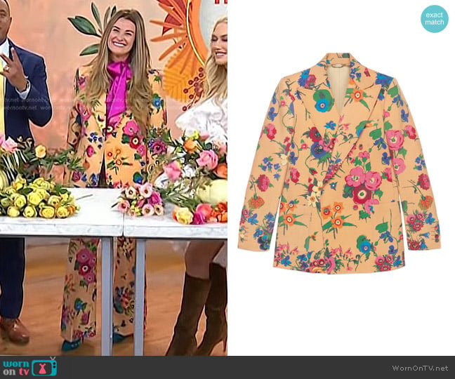 Gucci x Ken Scott Mohair Palace Blazer worn by Christina Stembel on Today