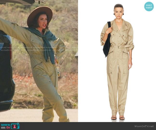 Isabel Marant Jocelyne Jumpsuit worn by Bronwyn Newport on The Real Housewives of Salt Lake City