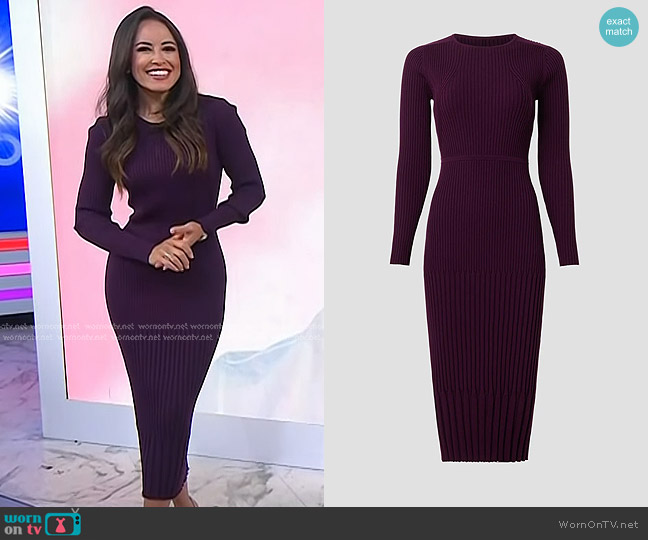 Jason Wu Collective Sweater Sheath Dress worn by Kaylee Hartung on Today