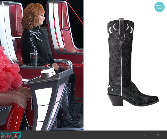 Kemo Sabe Moon Phase Kate Boots worn by Reba McEntire on The Voice