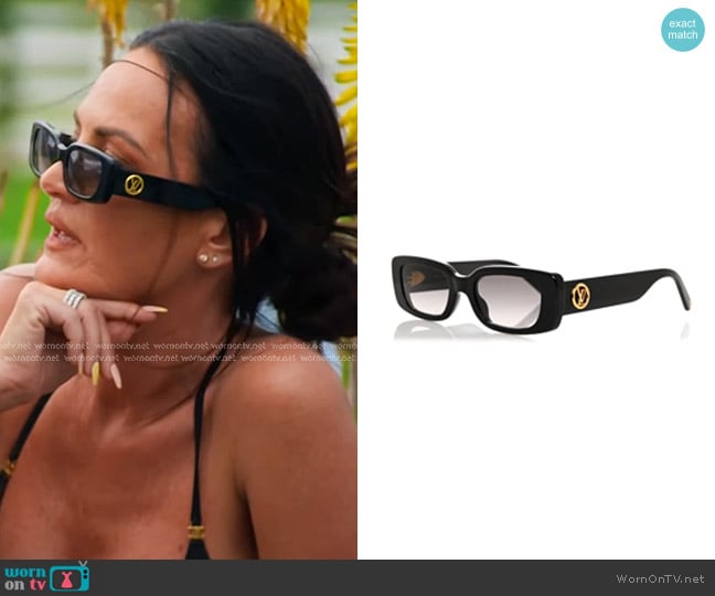 Louis Vuitton LV Circle Cat Eye Sunglasses worn by Lisa Barlow on The Real Housewives of Salt Lake City