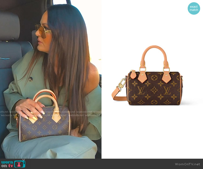 Louis Vuitton Nano Speedy worn by Lisa Barlow on The Real Housewives of Salt Lake City