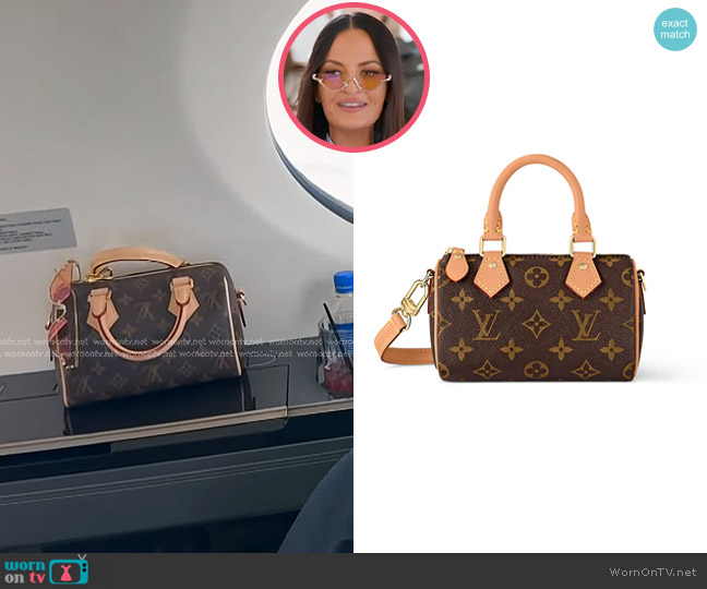 Louis Vuitton Nano Speedy worn by Lisa Barlow on The Real Housewives of Salt Lake City