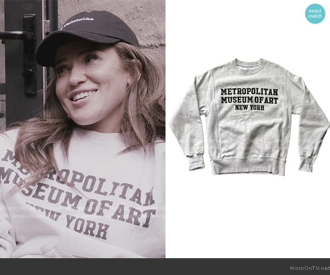 Champion Reverse Weave Museum of Modern Art Sweatshirt worn by Brynn Whitfield on The Real Housewives of New York City