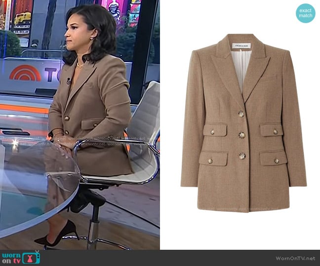 Veronica Beard Nalani Dickey Jacket worn by Laura Jarrett on Today