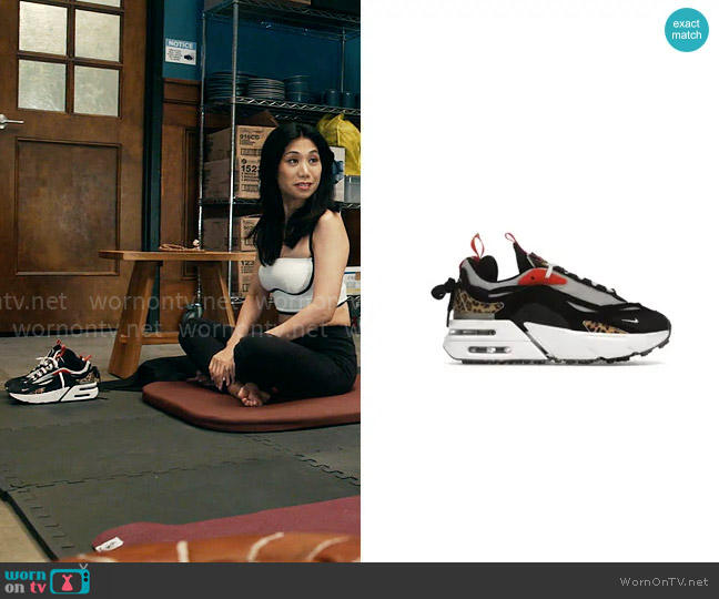 Nike Air Max Furyosa Sneakers in Leopard worn by Melody Bayani (Liza Lapira) on The Equalizer