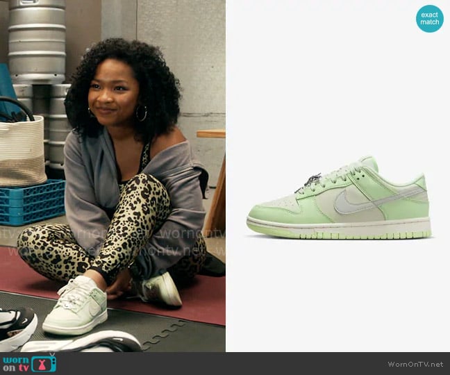 Nike Dunk Low Sneaker in Next Nature worn by Delilah (Laya DeLeon Hayes) on The Equalizer