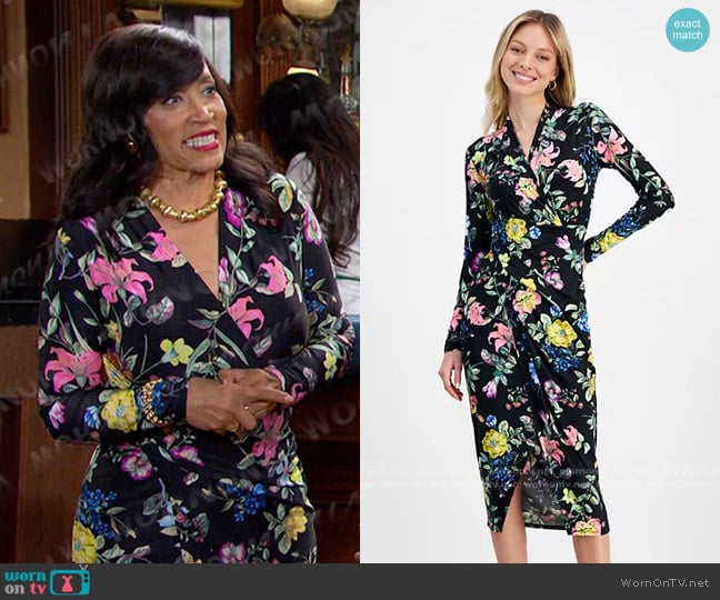 RACHEL Rachel Roy Bret Jersey Dress worn by Paulina Price (Jackée Harry) on Days of our Lives