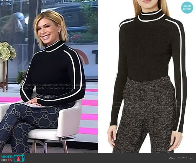 Milly Racer Rib Pullover worn by Jill Martin on Today