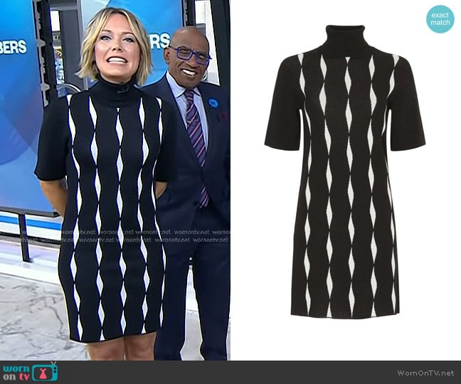 Saunders Collective Sweater Dress in Black worn by Dylan Dreyer on Today