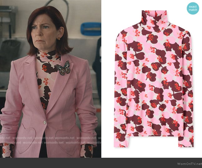 St John Kits Floral Print Top worn by Elsbeth Tascioni (Carrie Preston) on Elsbeth