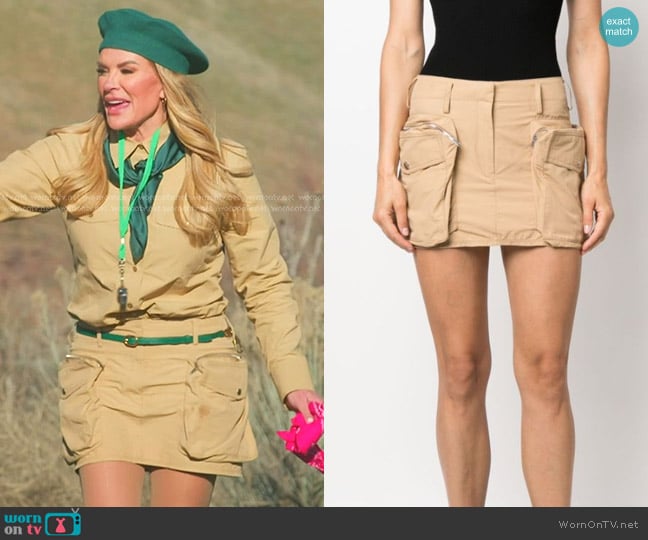 Stella McCartney Mini Low-rise Cargo Skirt worn by Heather Gay on The Real Housewives of Salt Lake City