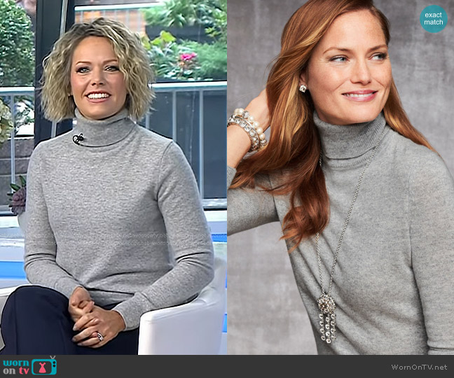 Talbots Cashmere Perfect Turtleneck worn by Dylan Dreyer on Today