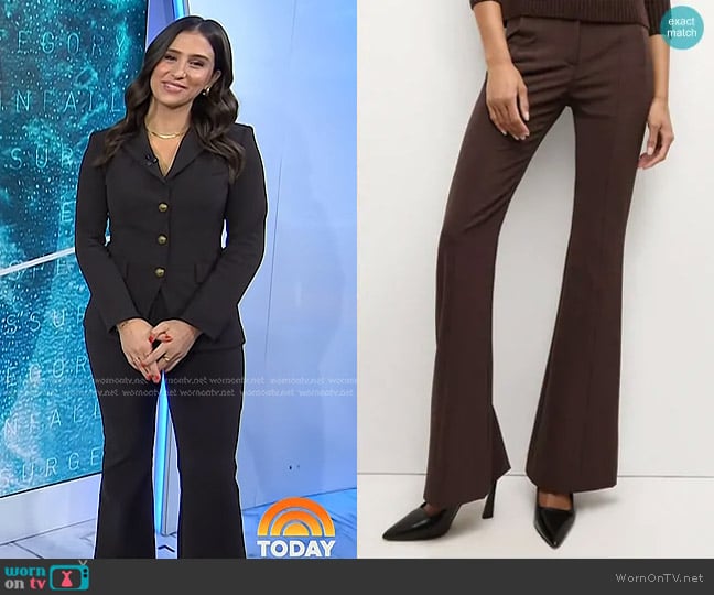 Veronica Beard Tindaya Scuba Pant worn by Angie Lassman on Today