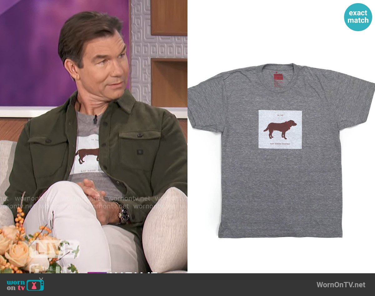 Jerry’s dog graphic t-shirt on The Talk