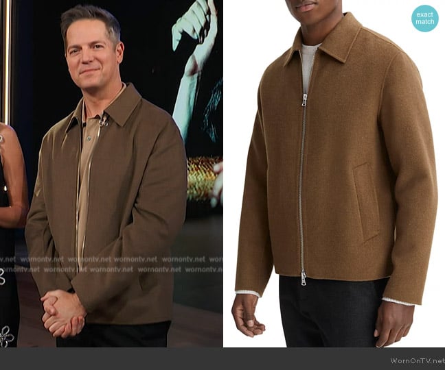 Vince Two Way Zip Jacket worn by Jason Kennedy on E! News