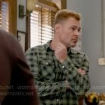 Adam’s green plaid shirt on Chicago PD