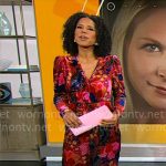 Adriana Diaz’s floral velvet jumpsuit on CBS Mornings