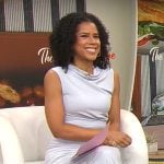 Adriana Diaz’s light blue maxi dress on CBS Mornings