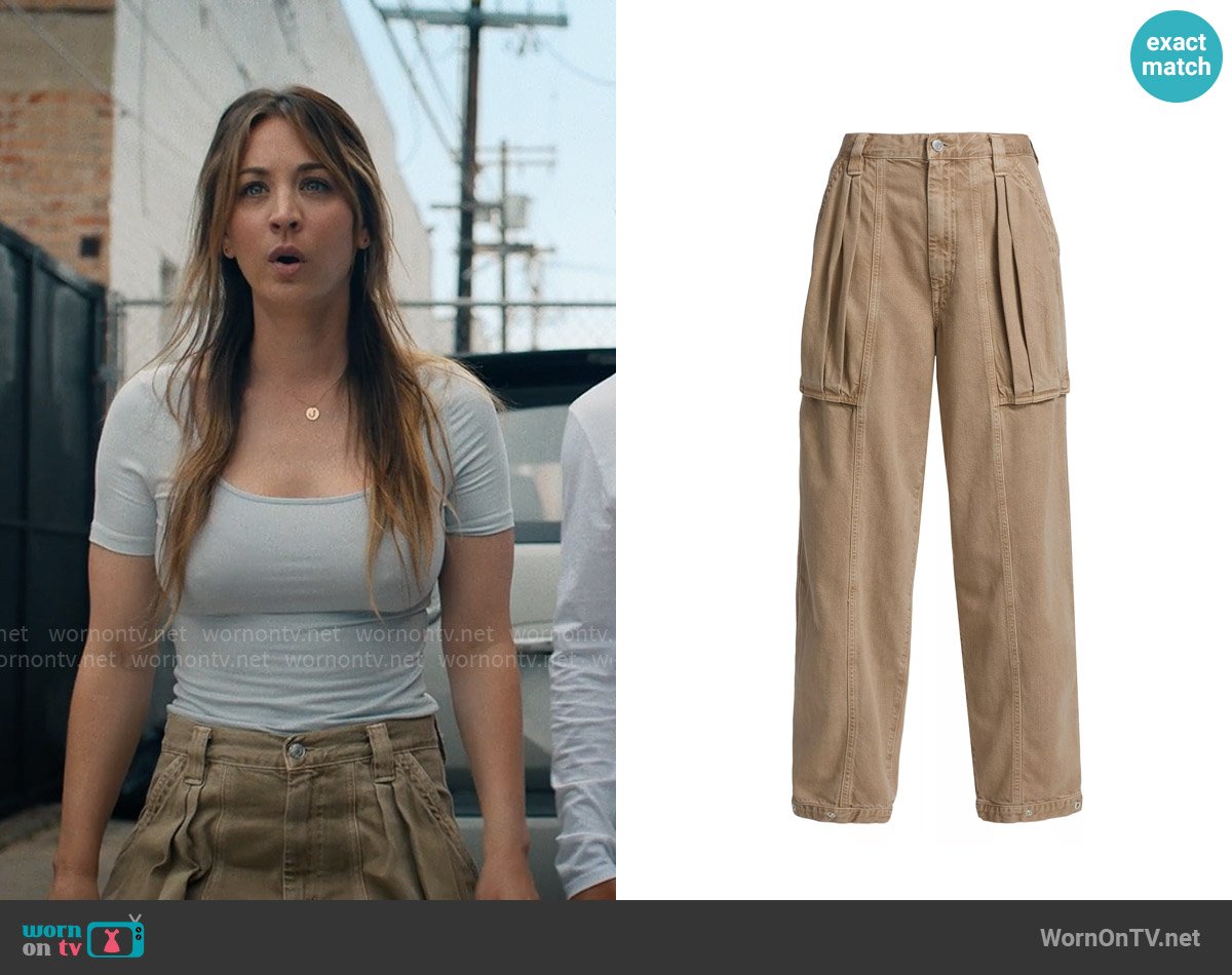 Ava’s beige pants on Based on a True Story