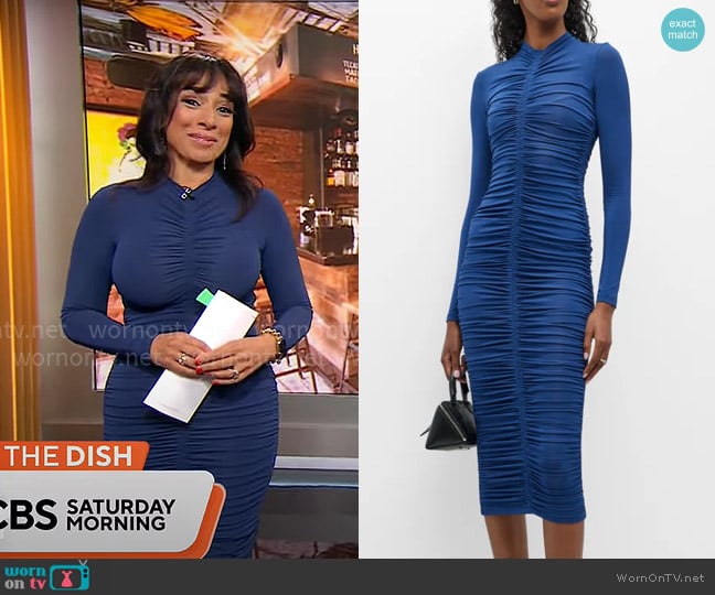 A.L.C. Ansel Dress worn by Michelle Miller on CBS Mornings