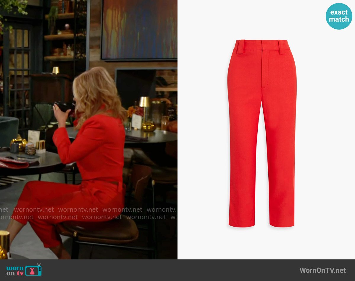 A.L.C. Foster Pants worn by Lauren Fenmore (Tracey Bregman) on The Young and the Restless