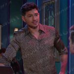 Alex’s grey printed shirt on Days of our Lives