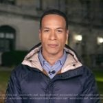 Alex Perez’s navy reversible down jacket on Good Morning America