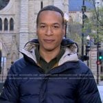 Alex Perez’s navy reversible down jacket on Good Morning America