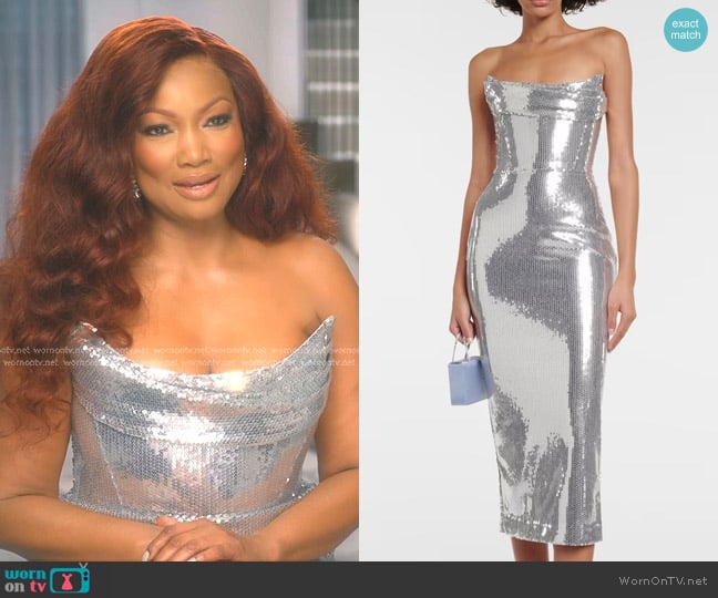 Garcelle’s sequin confessional dress on RHOBH