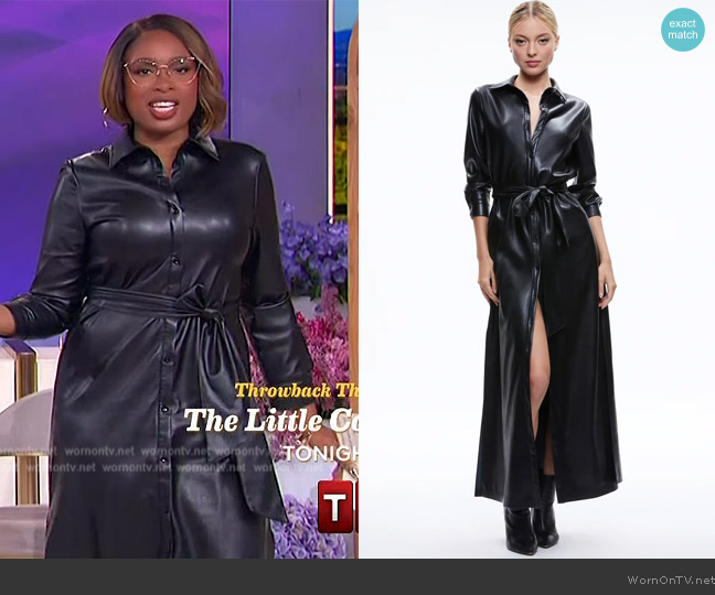 Alice + Olivia Chassidy Vegan Maxi Dress worn by Jennifer Hudson on The Jennifer Hudson Show