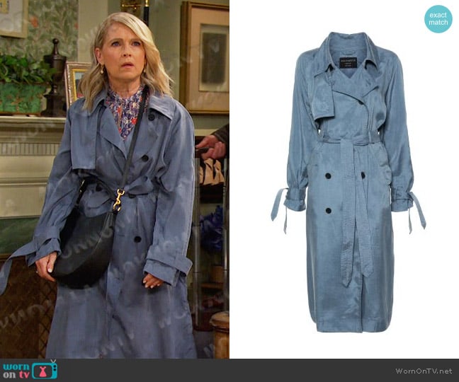 All Saints Kikki Belted Trench Coat worn by Jennifer Horton (Melissa Reeves) on Days of our Lives