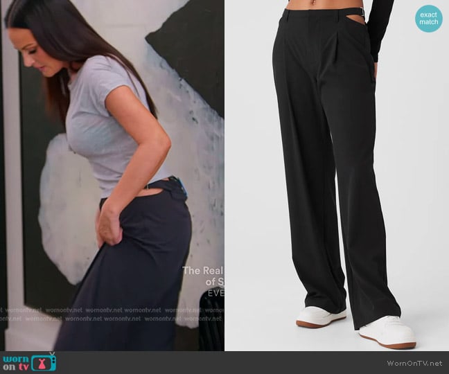 Alo Mid-Rise Showdown Trouser worn by Lisa Barlow on The Real Housewives of Salt Lake City