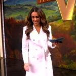 Alyssa’s white blazer dress on The View