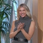 Amanda’s grey sleeveless turtleneck dress on The Talk