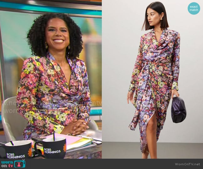 Amanda Uprichard Salvador Gown worn by Adriana Diaz on CBS Mornings