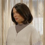 Amy’s knit cardigan on The Young and the Restless