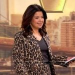 Ana’s leopard print blazer and pants on The View