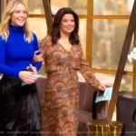 Ana’s printed maxi dress on The View