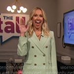 Anna Camp’s mint green suit on The Talk