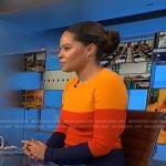 Antonia’s multicolor colorblock dress on NBC News Daily