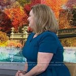 Dr. Carol Ash’s teal pleated dress on Today