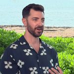 Will’s printed short sleeve shirt on E! News