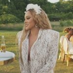 Ashley’s white lace blazer and pants on The Real Housewives of Potomac