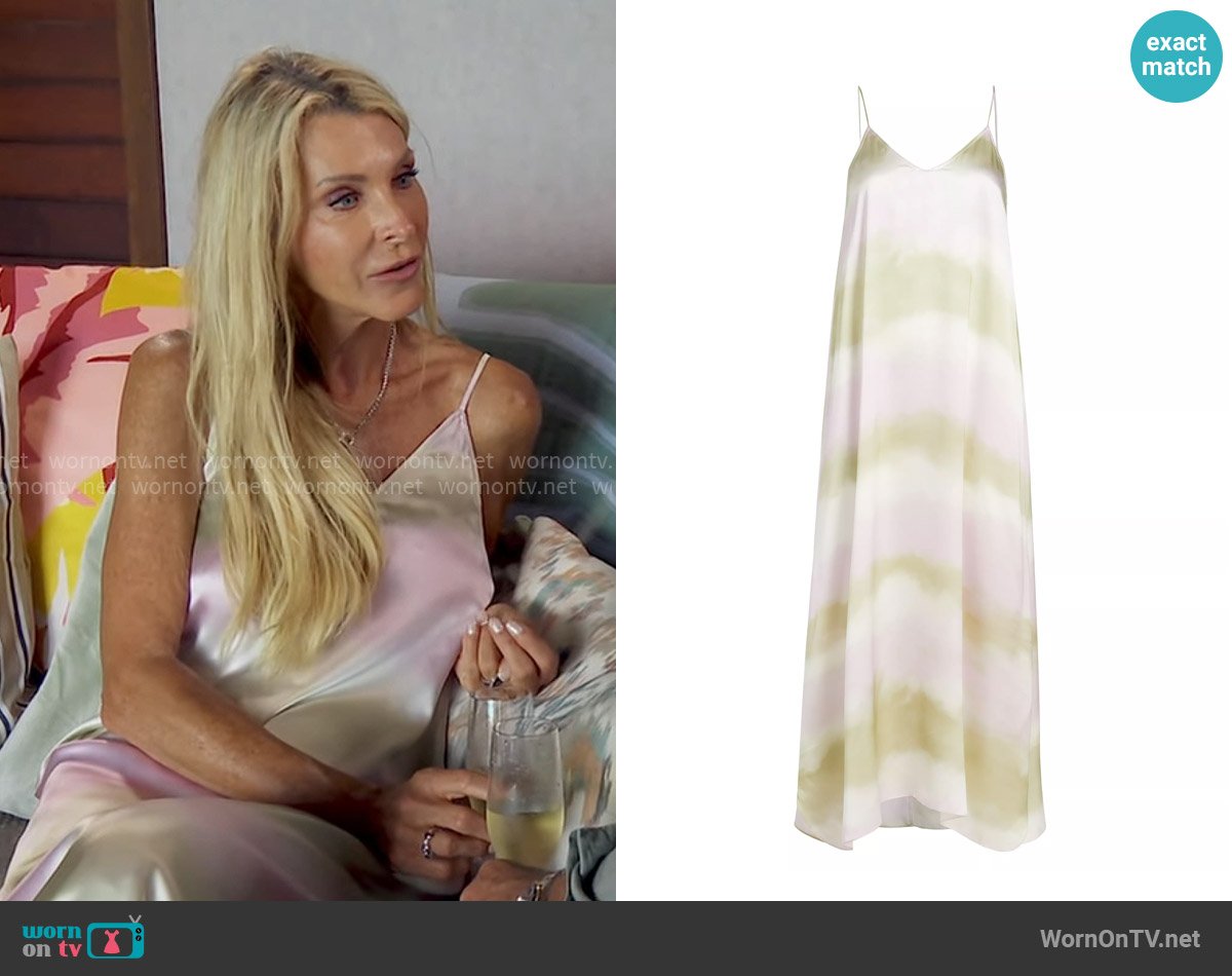 Joan’s tie dye slip dress on The Golden Bachelorette